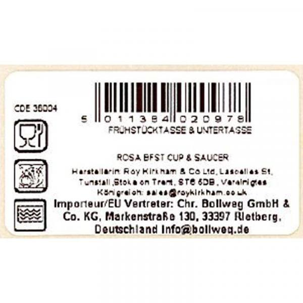 Jumbotasse Redoute Rose Roy Kirkham 450ml